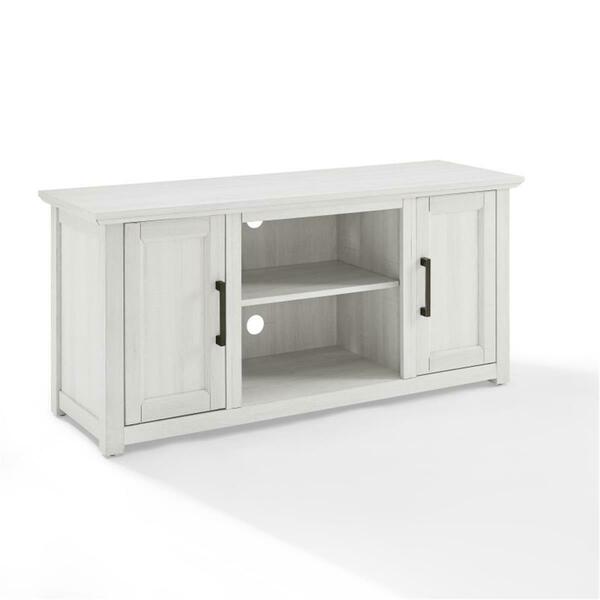 Plugit 48 in. Camden Low Profile TV Stand, Whitewash PL3049078
